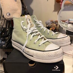 Converse Women's High-Top Sneakers - Light Green